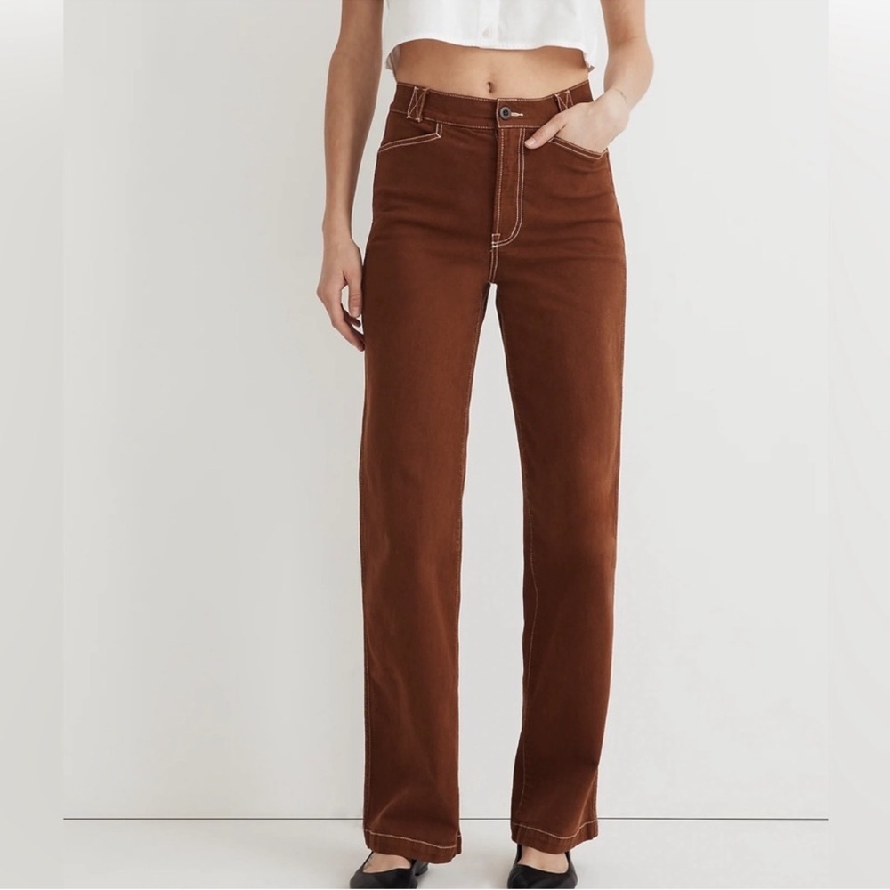 Madewell The Emmett Wide-Leg Pant: Garment Dyed Edition Size 27